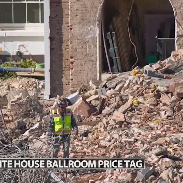 President Trump's White House Ballroom to cost more than originally expected